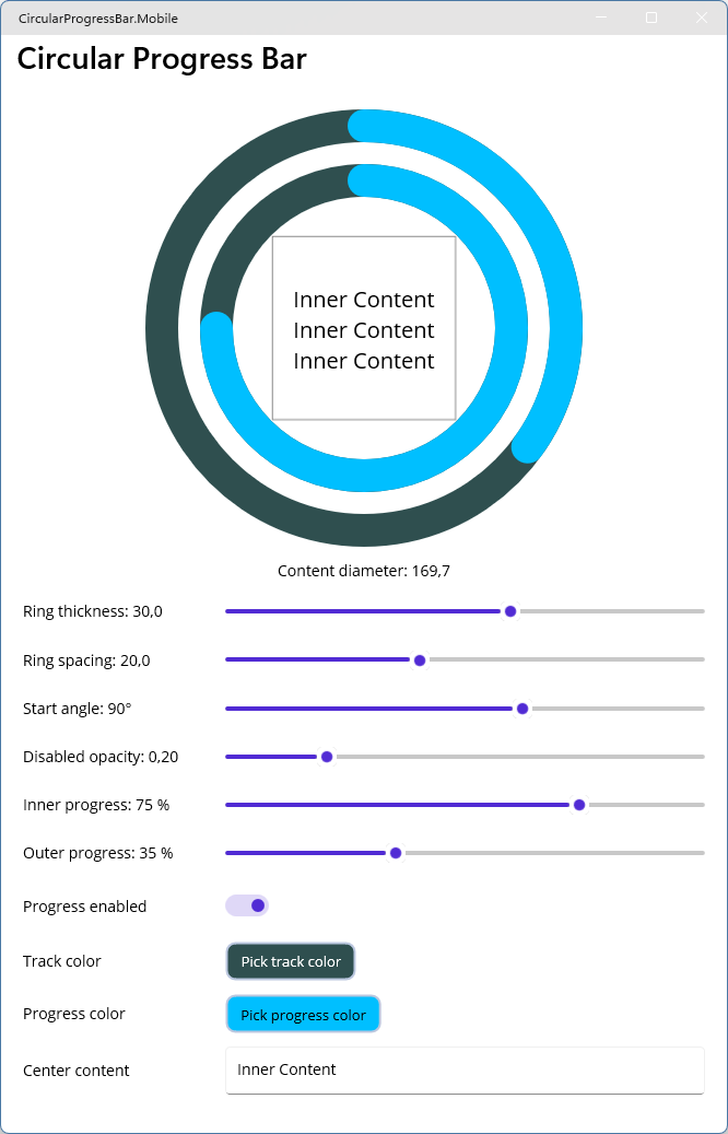 Finalized custom control with child control